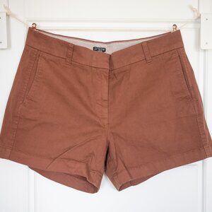 J Crew Chino Shorts Women Brown Size 8